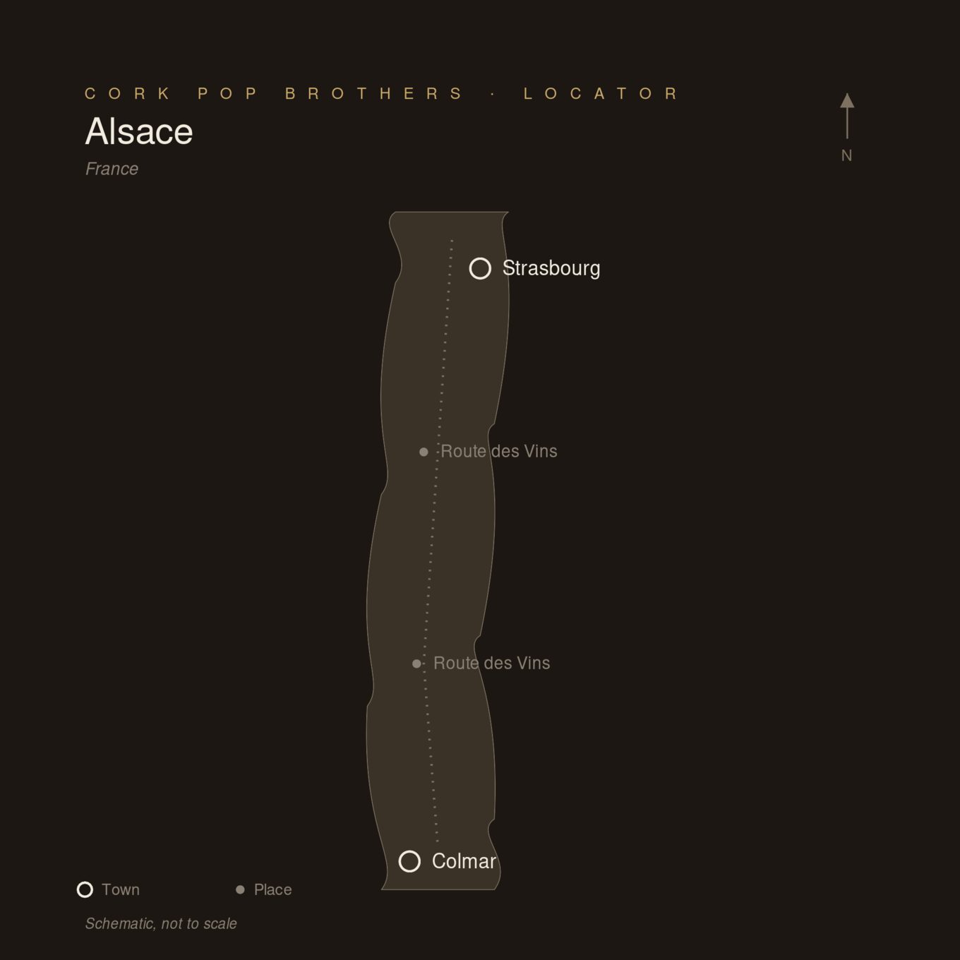 Locator map — Alsace, France