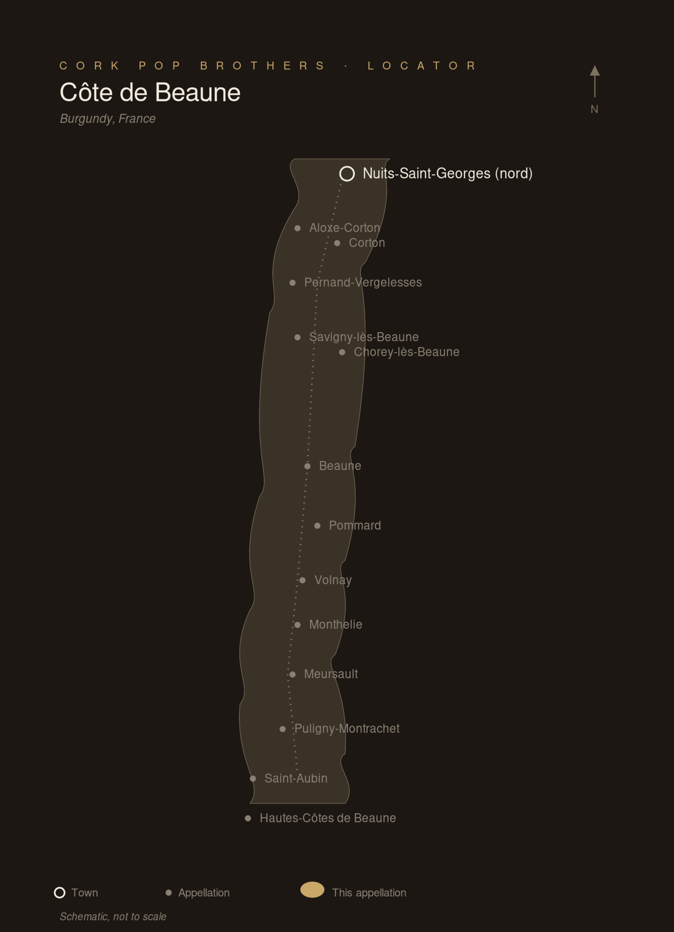 Locator map — Monthelie, France