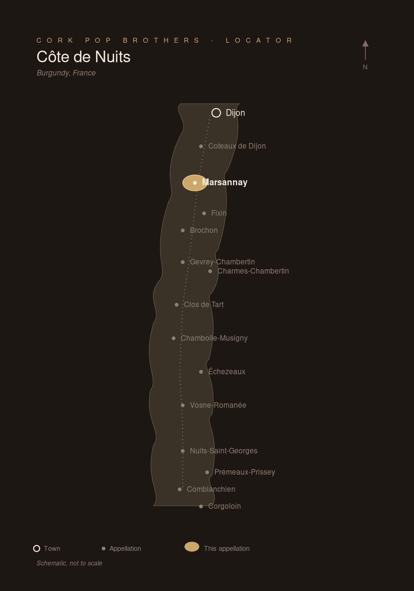 Locator map — Marsannay, France