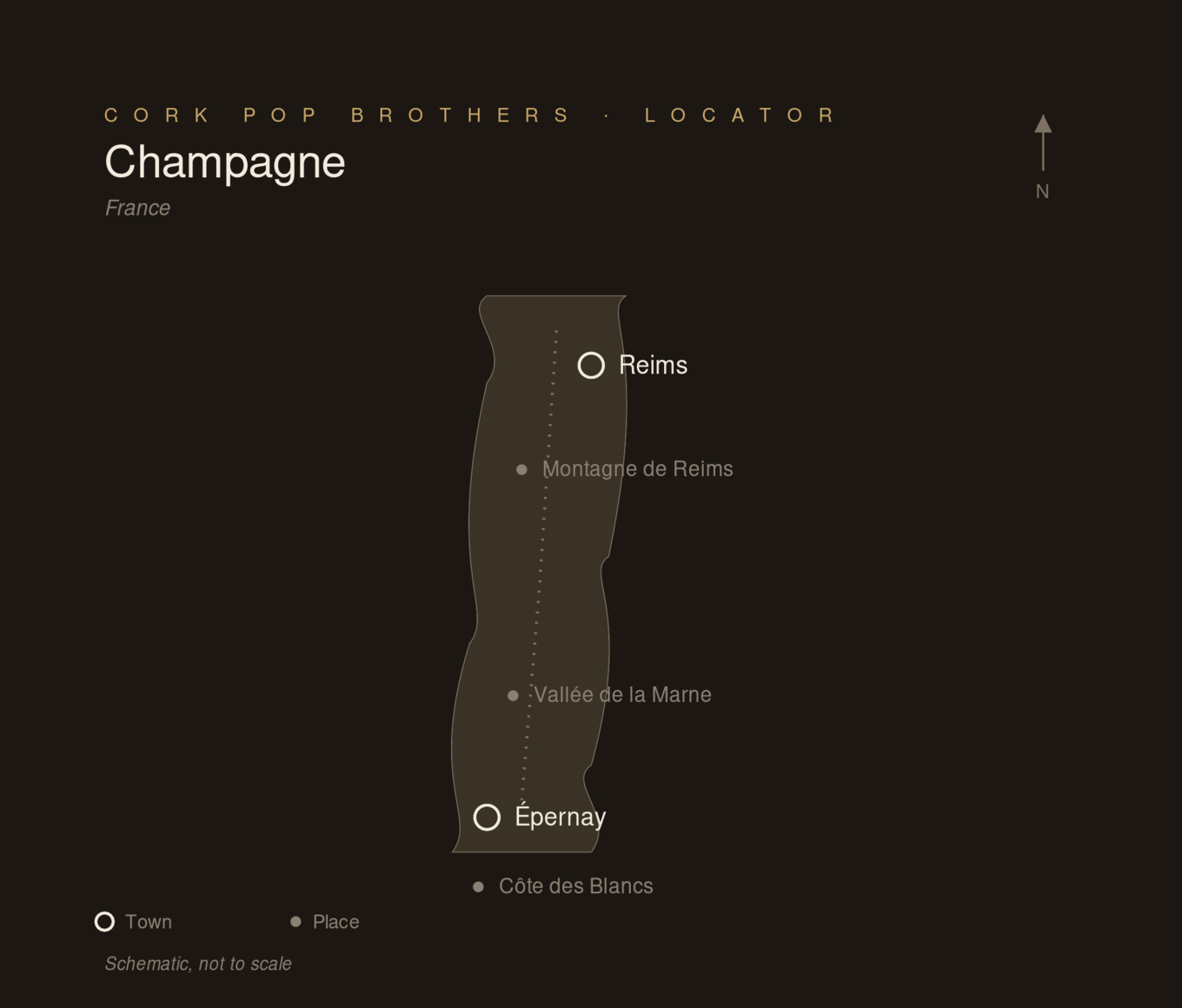 Locator map — Champagne, France