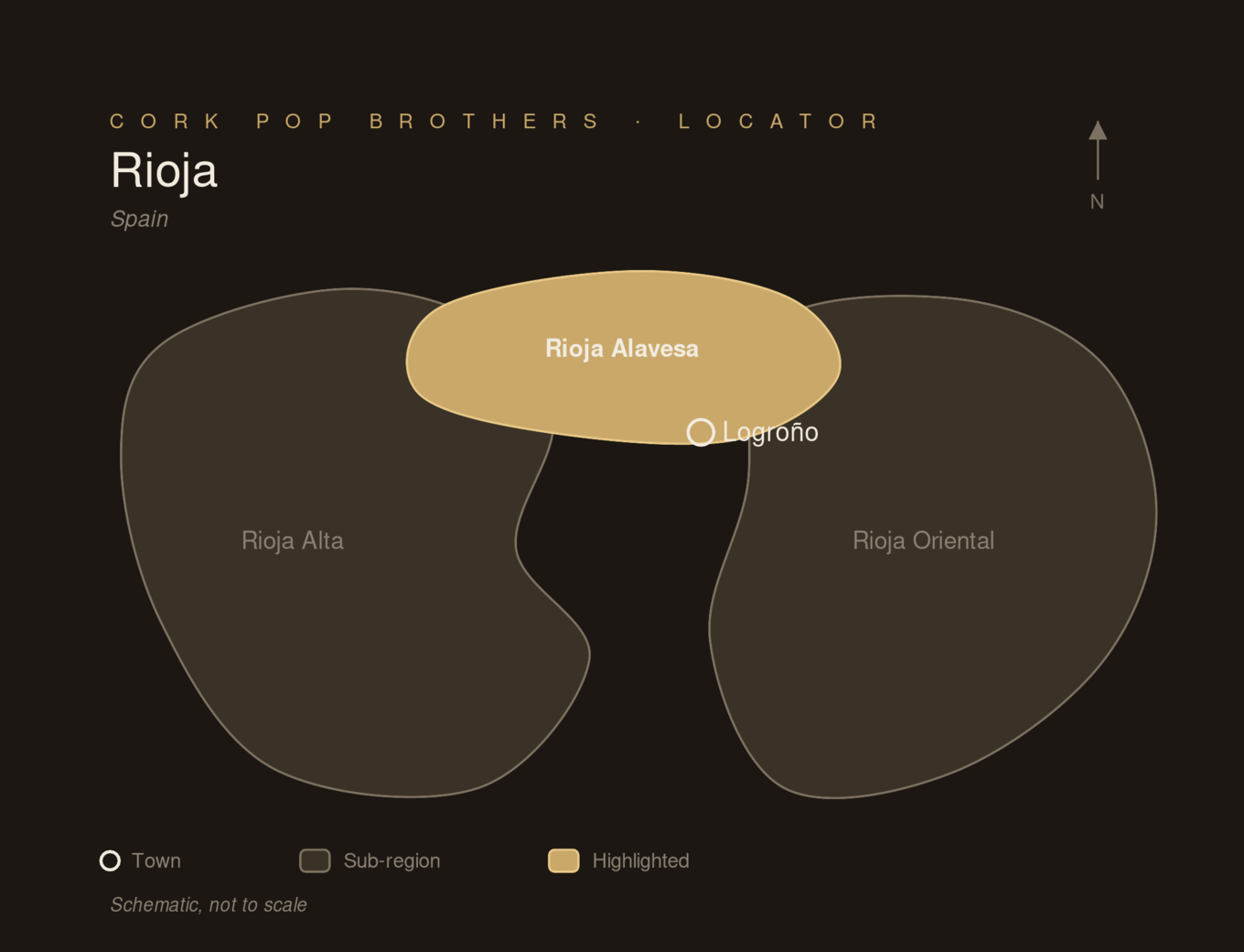 Locator map — Rioja Alavesa, Spain